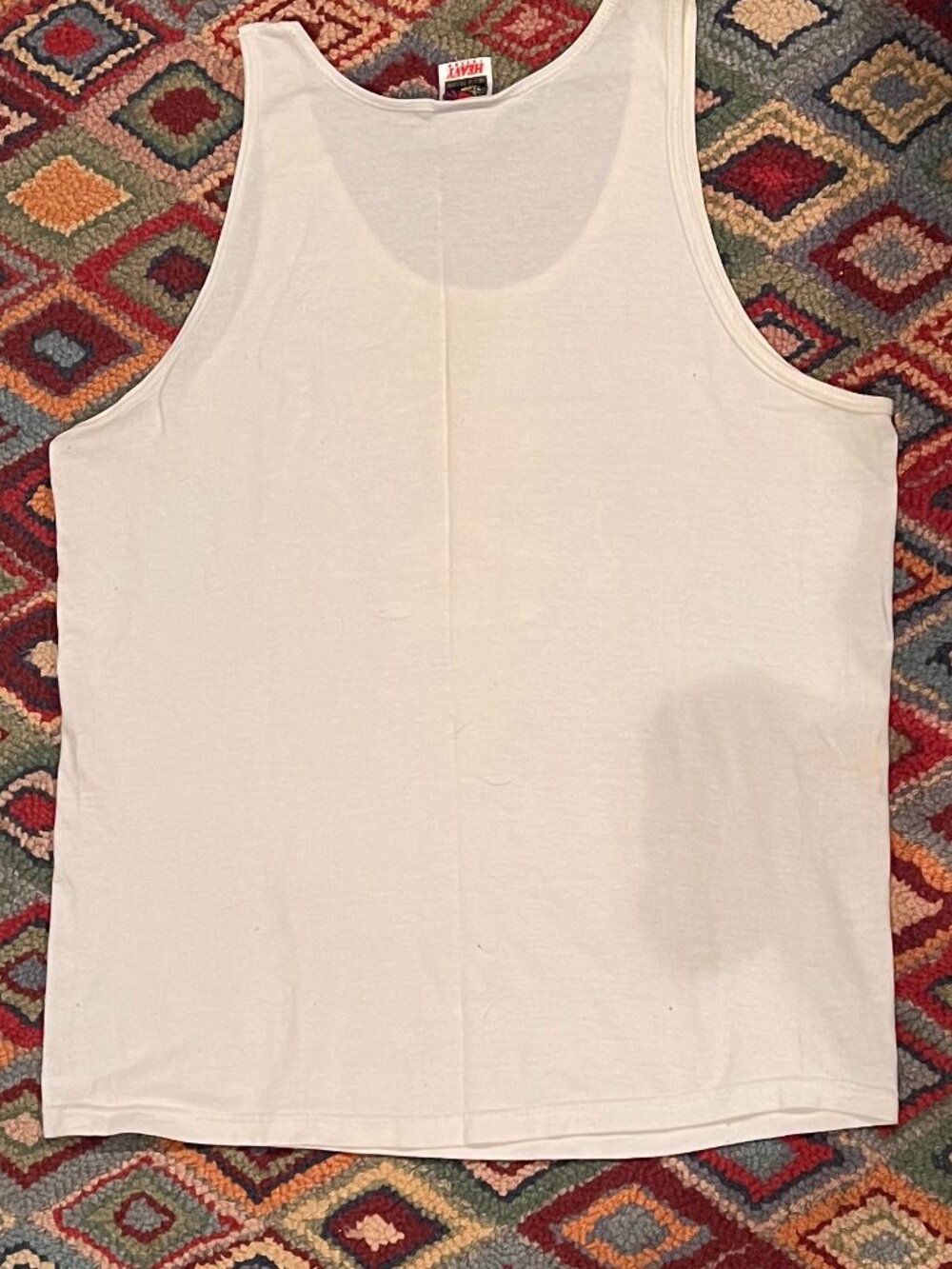 Vintage Daytona Beach Florida Tank Top Fruit of the Loom Heavy Cotton Size L - Picture 3 of 3